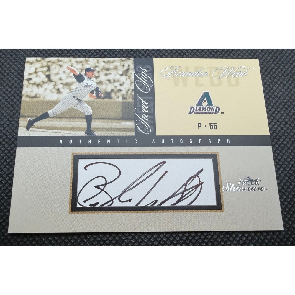 Brandon Webb 2004 Fleer Showcase Sweet Sigs Autograph Card 675/1000 Diamondbacks